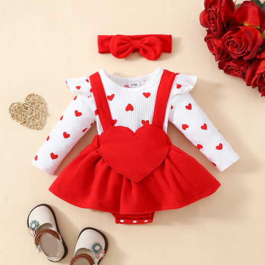 Baby Girl Sleeveless Lace Triangle Romper 0-1 Years Old Baby Flower Bowknot Bodysuit Dress Headband