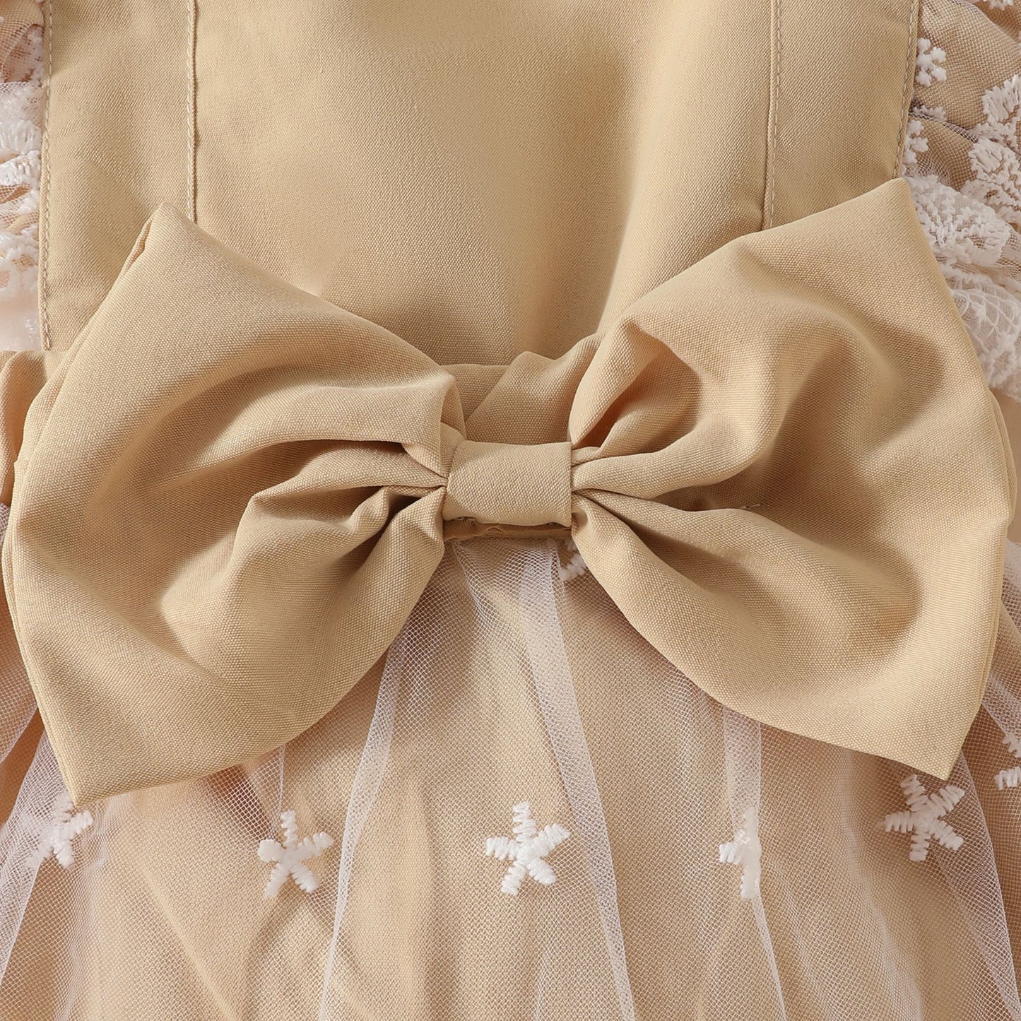 Children's clothing summer sweet girl baby casual jumpsuit baby big bow lace romper skirt