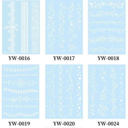 Temporary Tattoo - Luminous blue