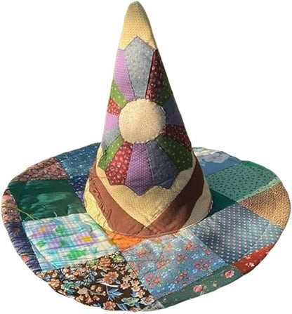 🔥 The Quilted Witch Hat | Handcrafted Folk Art Hat