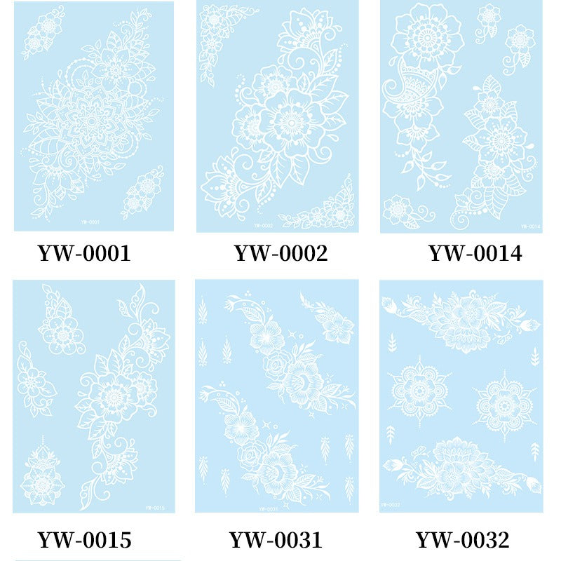 Temporary Tattoo - Luminous blue