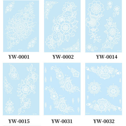 Temporary Tattoo - Luminous blue