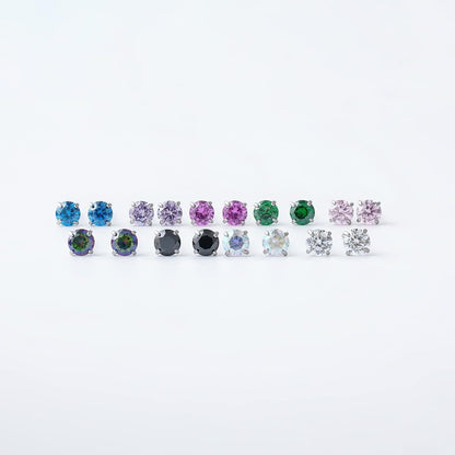🔥🔥Titanium Cubic Zirconia Stud Earrings - BOGO Free, Christmas Gift