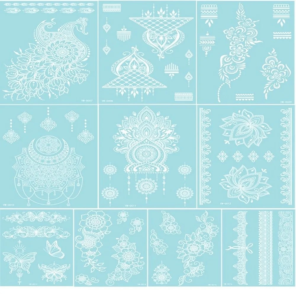 Temporary Tattoo - Luminous blue