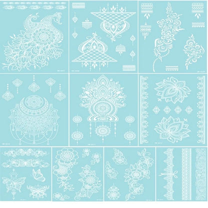 Temporary Tattoo - Luminous blue