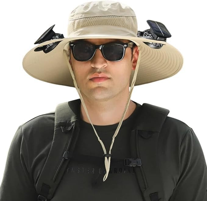  Fishing Hat-Solar Fan