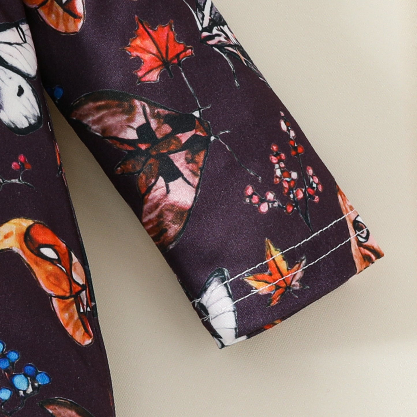 New baby zipper onesie full print long sleeve long leg crawler four seasons wear baby girl onesie headband