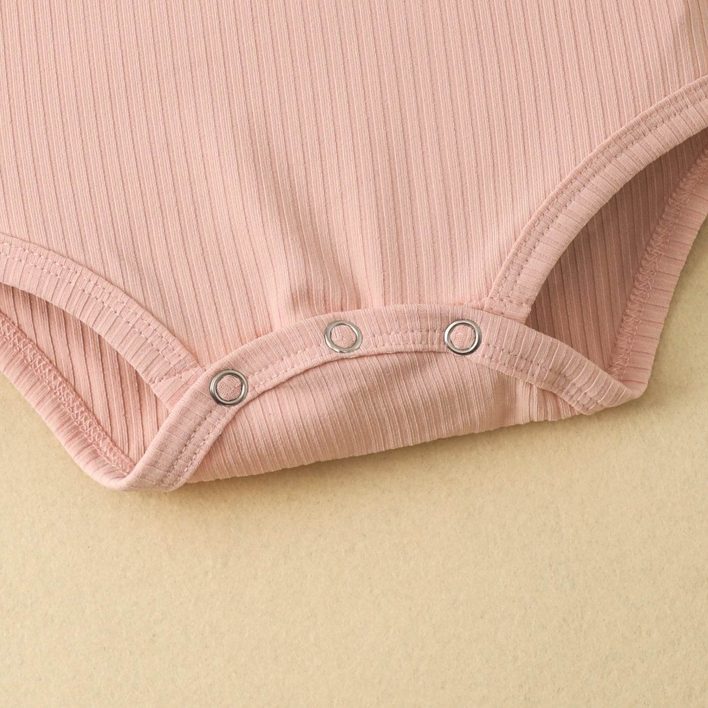 Cotton Short Sleeve Romper Elastic Pants Infant and Toddler Ribbon Bowknot Shorts Set