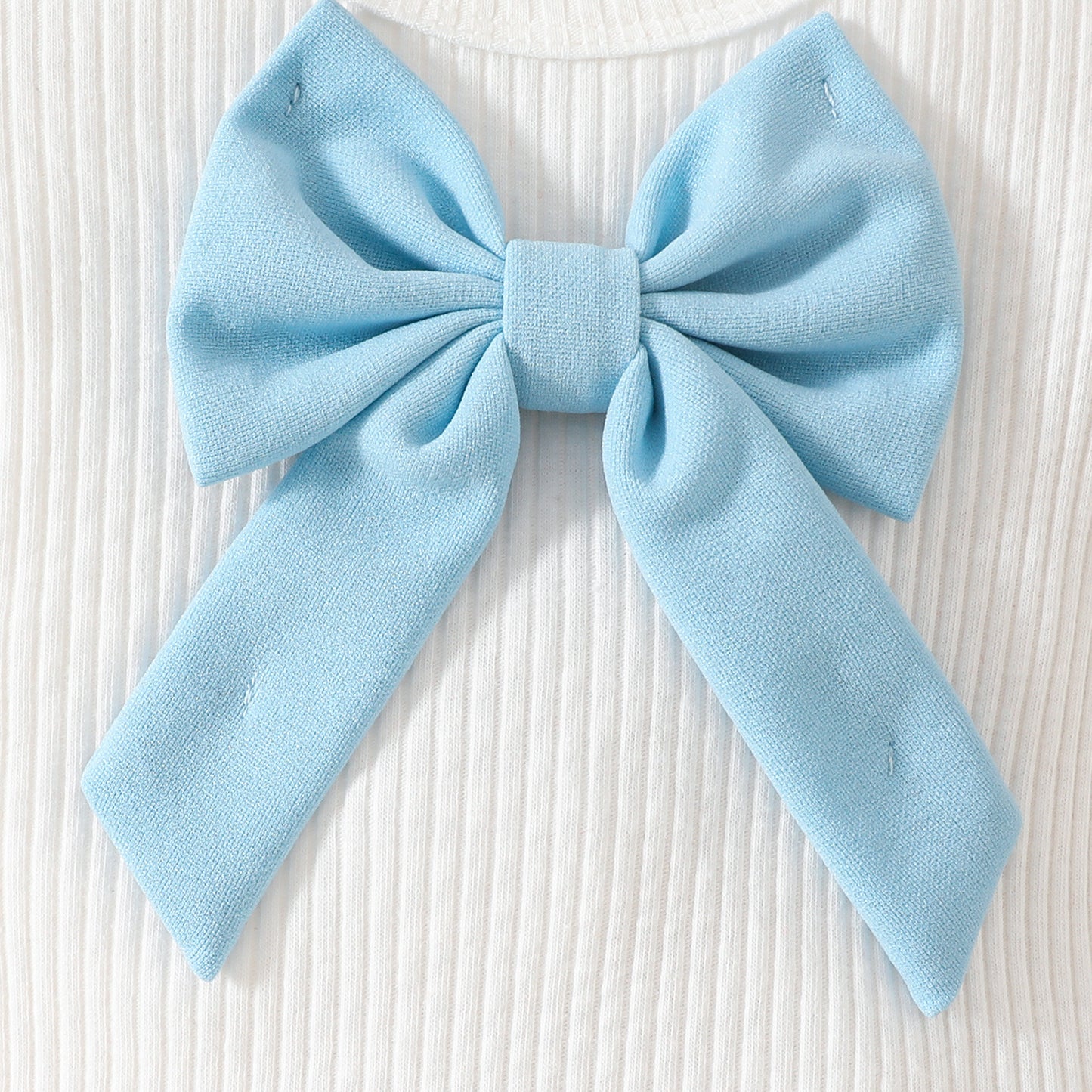 Summer Fashion Toddler Girls Big Bow Beret Sleeveless Top Tie Skirt Three-piece Set