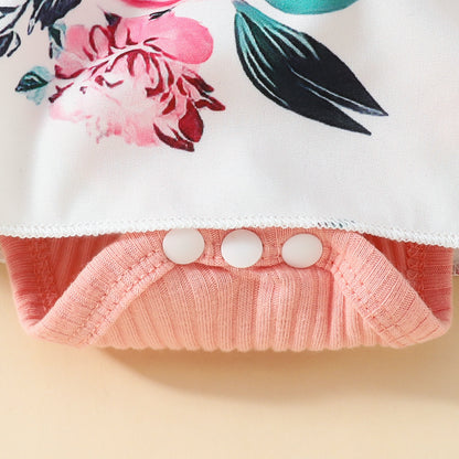 baby girl sleeveless triangle romper dress baby lace big butterfly plaid vest jumpsuit dress