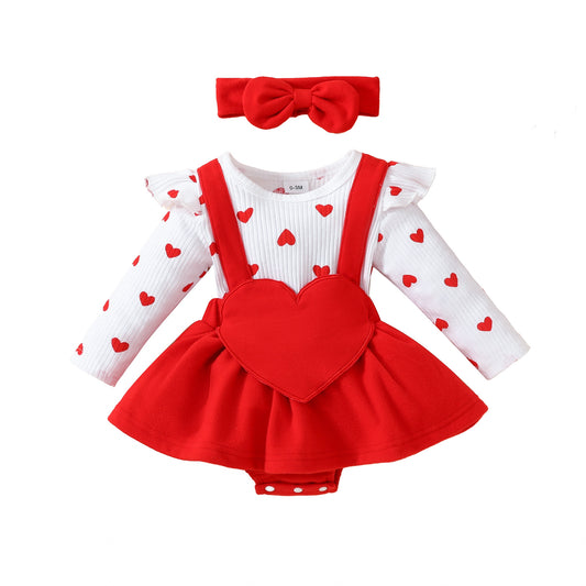Baby Girl Sleeveless Lace Triangle Romper 0-1 Years Old Baby Flower Bowknot Bodysuit Dress Headband
