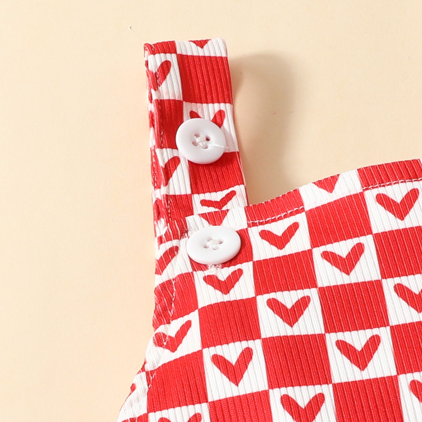 Summer baby bow tie short-sleeved romper original round neck cotton beard print short romper