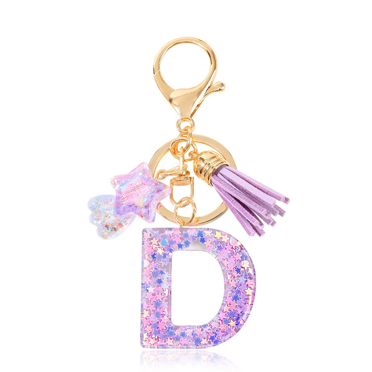 🔥Butterfly Letter Keychain Tassel Design Vibrant Durable Lightweight Gift