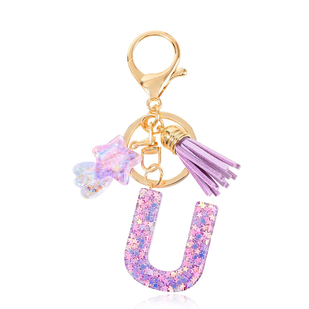 🔥Butterfly Letter Keychain Tassel Design Vibrant Durable Lightweight Gift