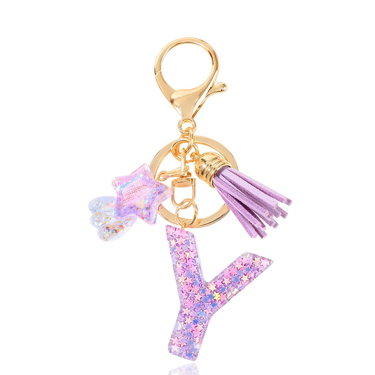 🔥Butterfly Letter Keychain Tassel Design Vibrant Durable Lightweight Gift