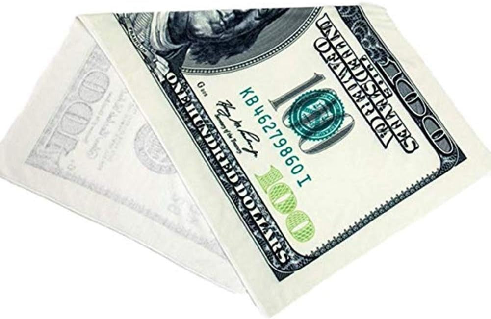 🎁100 Dollar Bills Beach Towel for Adults | Kids, Aimilaly Large Beach Towels for Beach Swimming Pool Sunbathing, Plush Fabric(28x55inch)