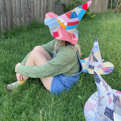 🔥 The Quilted Witch Hat | Handcrafted Folk Art Hat