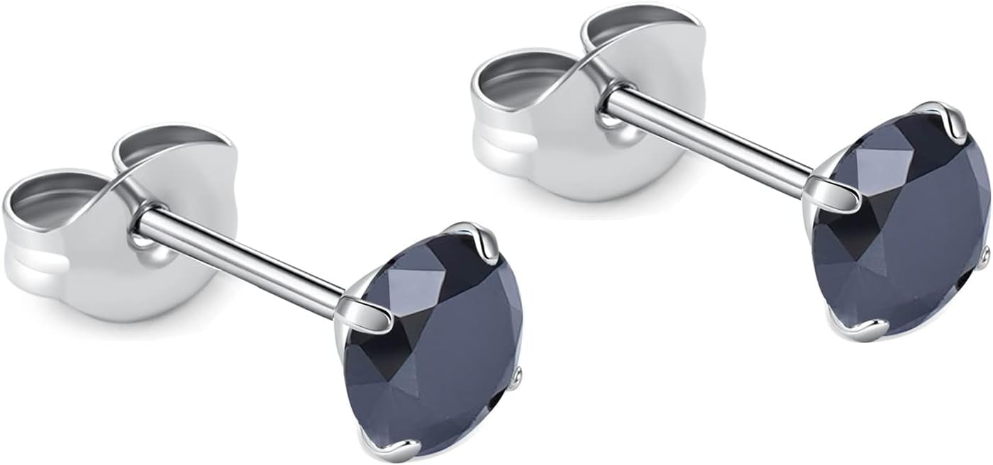 🔥🔥Titanium Cubic Zirconia Stud Earrings - BOGO Free, Christmas Gift