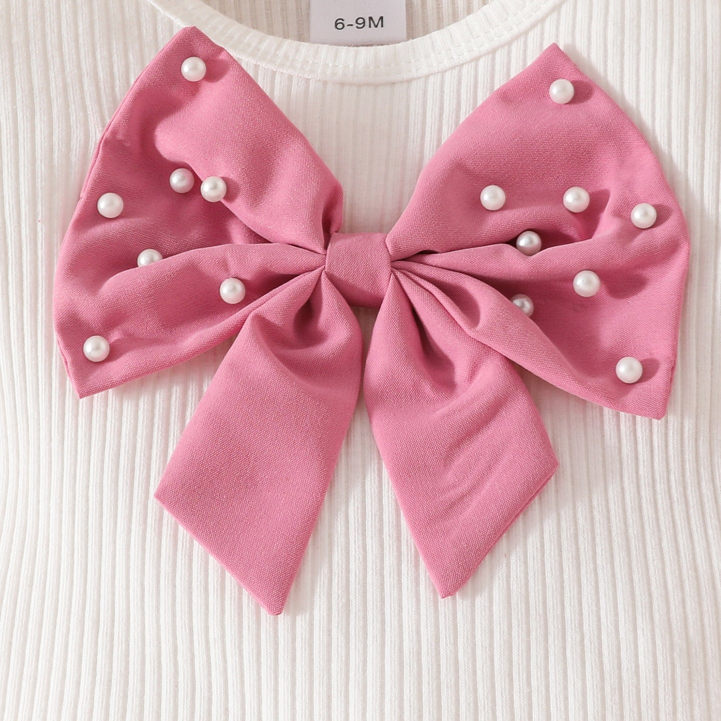 Summer new style baby girl ruffle beaded big bow top multi-layered shorts beret set