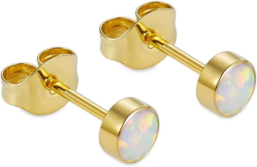 🔥🔥Titanium Cubic Zirconia Stud Earrings - BOGO Free, Christmas Gift