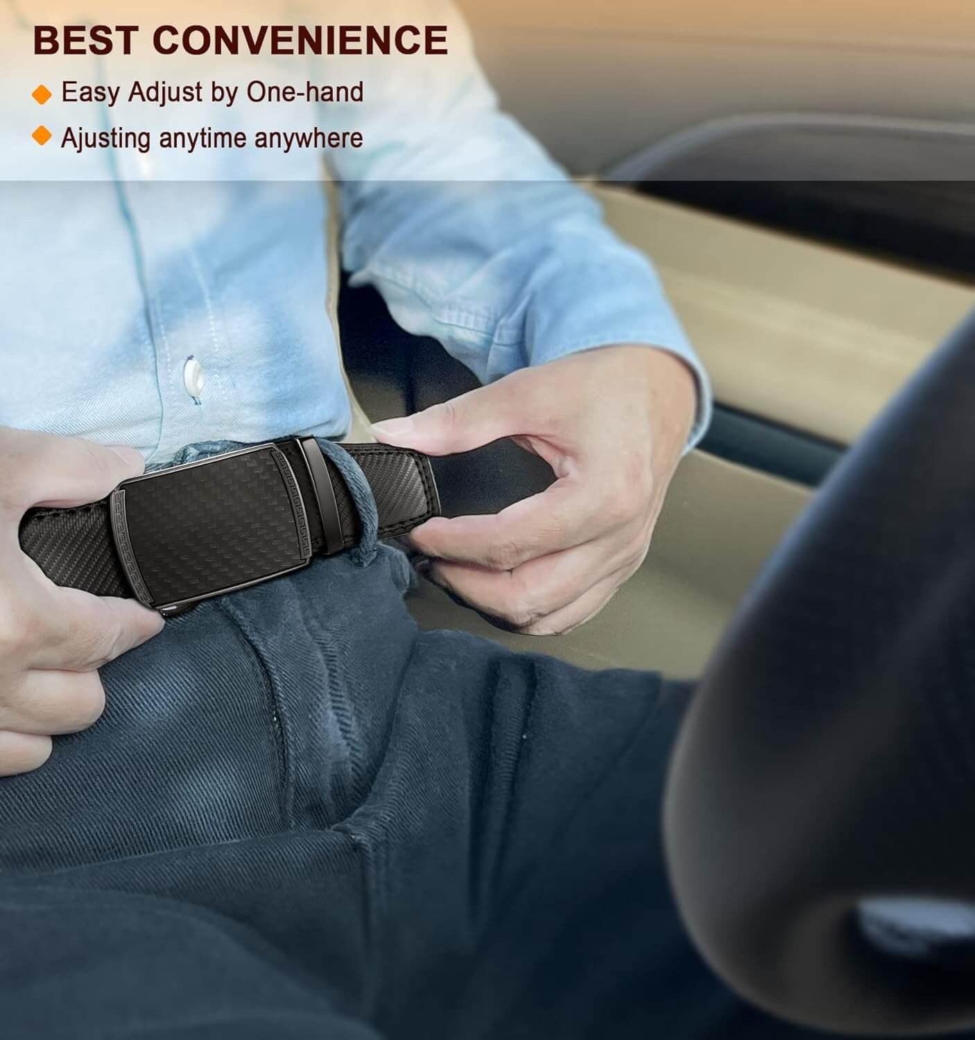  Adjustable Leather Belt