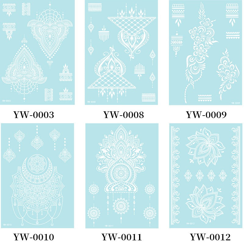 Temporary Tattoo - Luminous blue