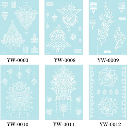 Temporary Tattoo - Luminous blue