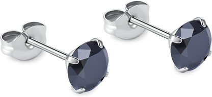 🔥🔥Titanium Cubic Zirconia Stud Earrings - BOGO Free, Christmas Gift