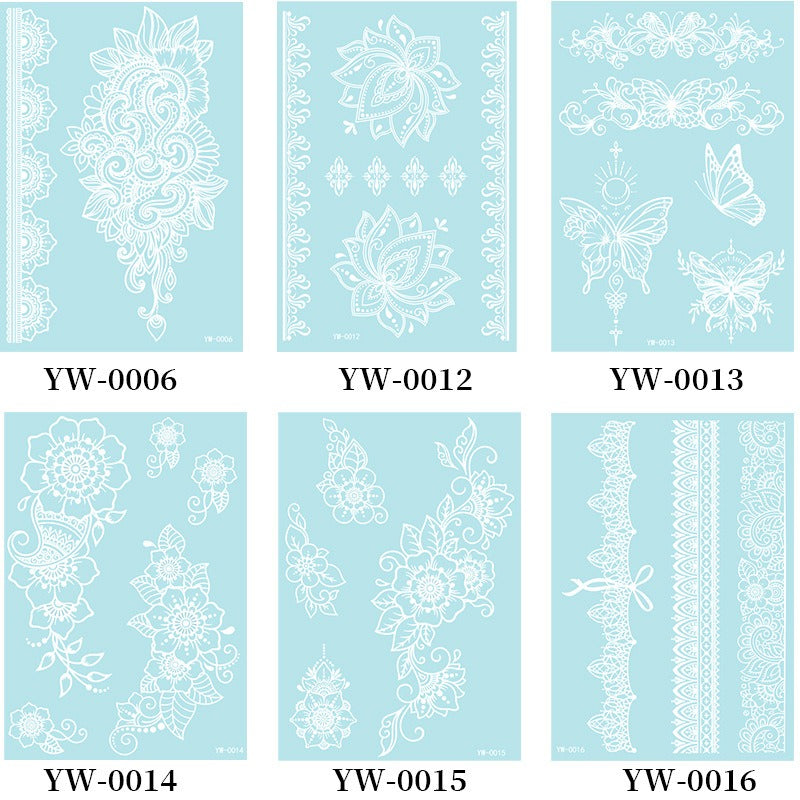 Temporary Tattoo - Luminous blue