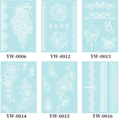 Temporary Tattoo - Luminous blue