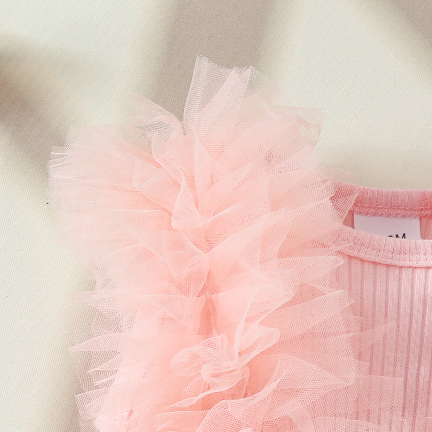 Summer baby mesh one-piece triangle romper dress sweet style baby girl bow sleeveless one-piece dress headband