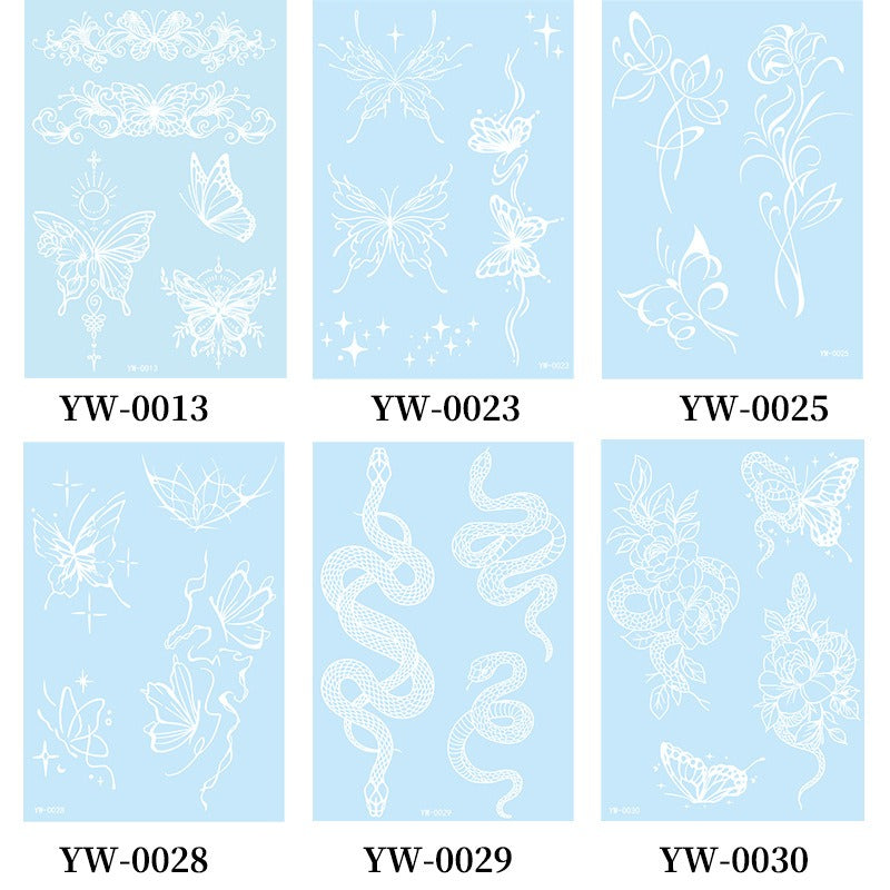 Temporary Tattoo - Luminous blue