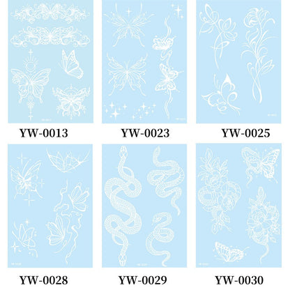 Temporary Tattoo - Luminous blue